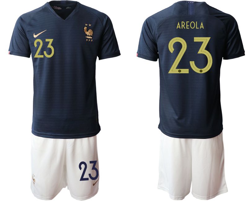 Men 2019-2020 Season National Team French home #23 blue Soccer Jerseys